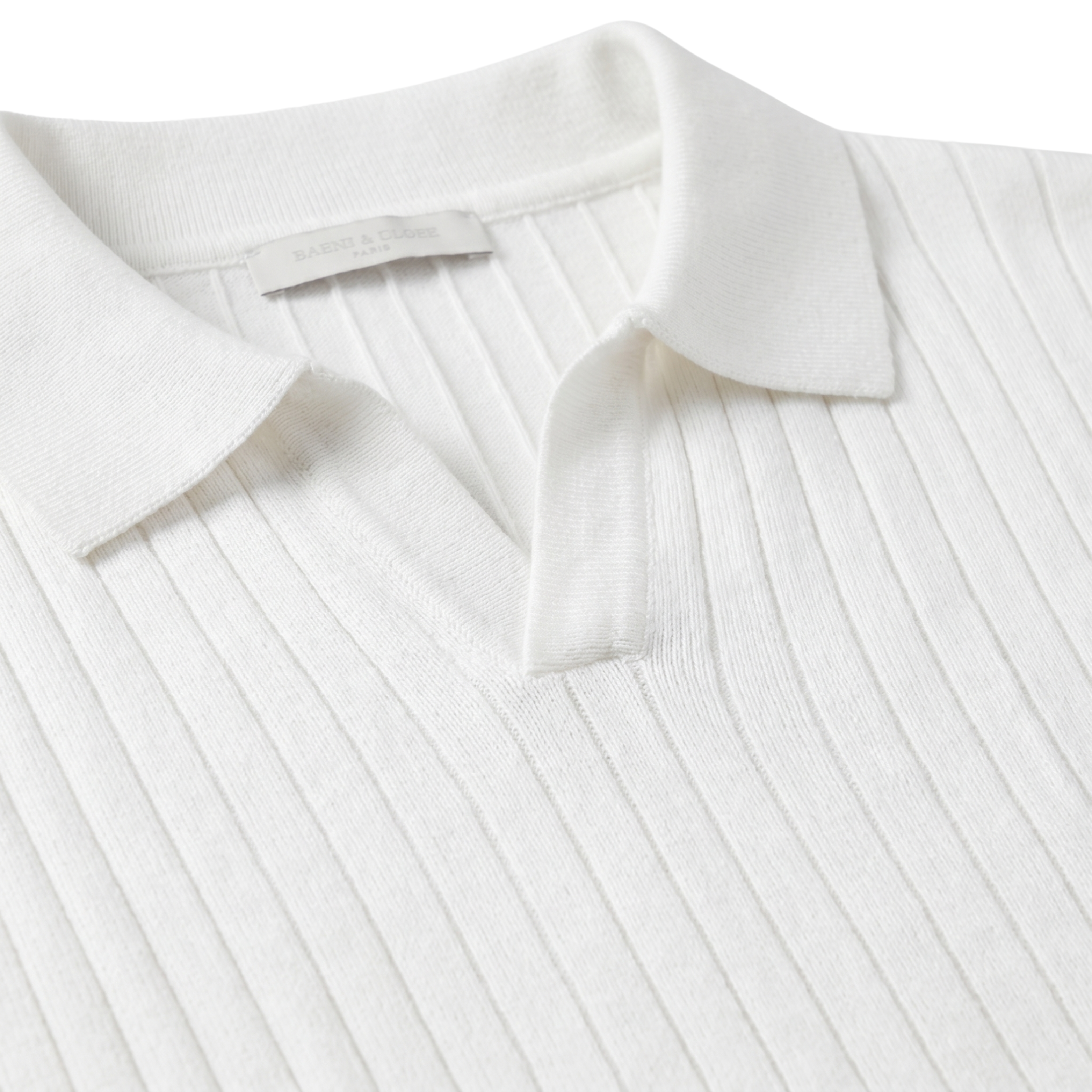 Herre Stribet Langærmet Poloshirt | Klassisk Pasform