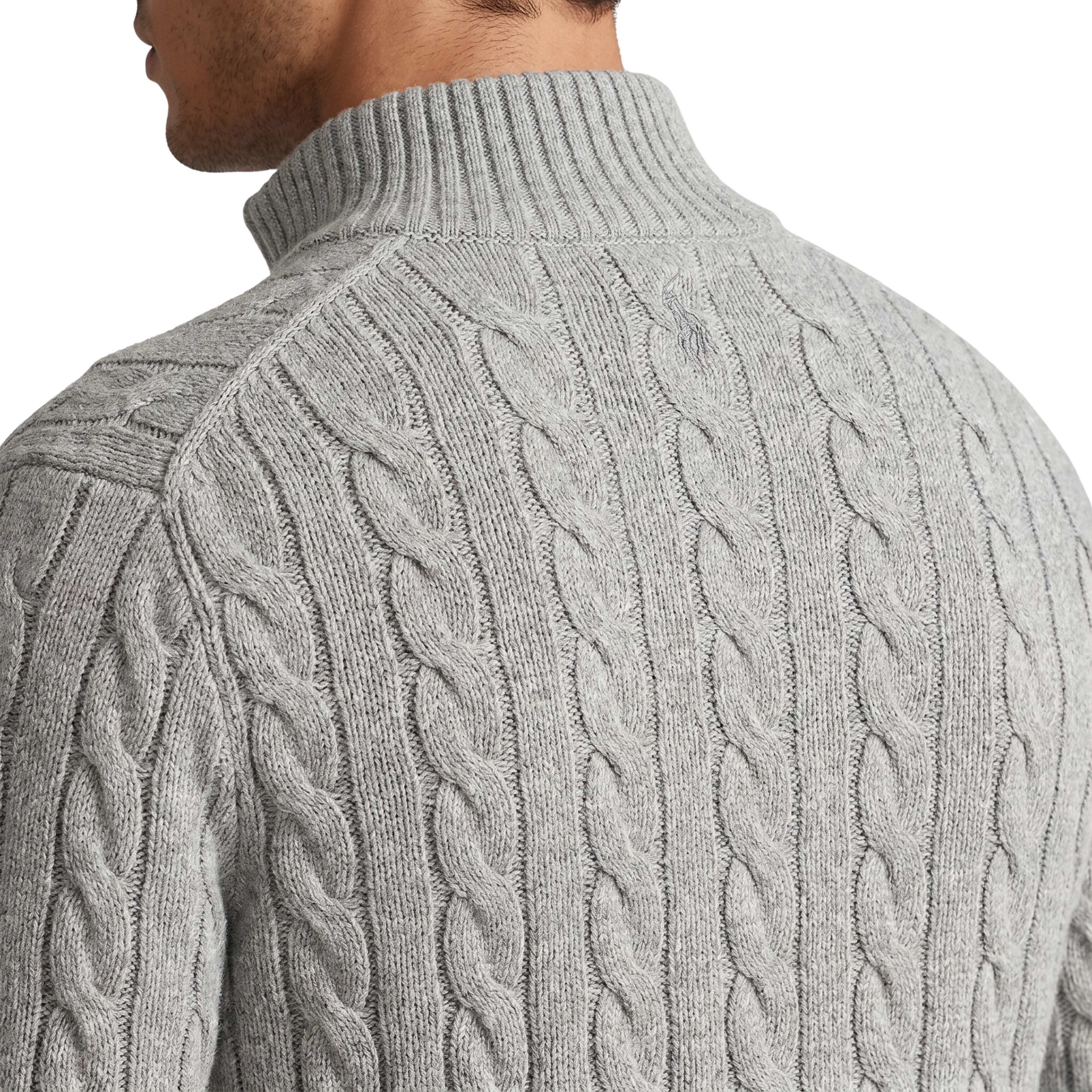 Herre Strikket Half Zip Trøje | Komfortabel Pasform