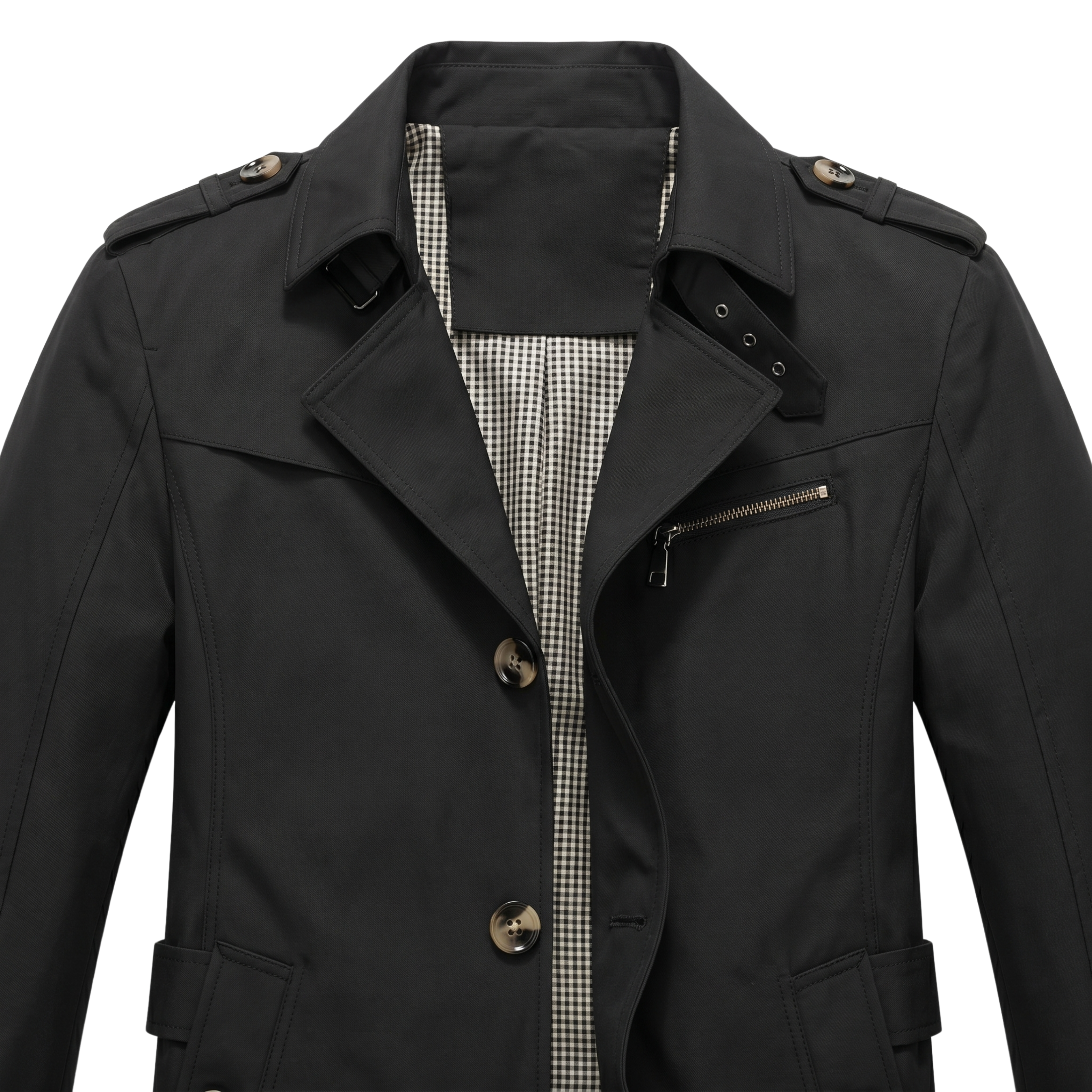 Herre Tidløs Trenchcoat | Klassisk Design