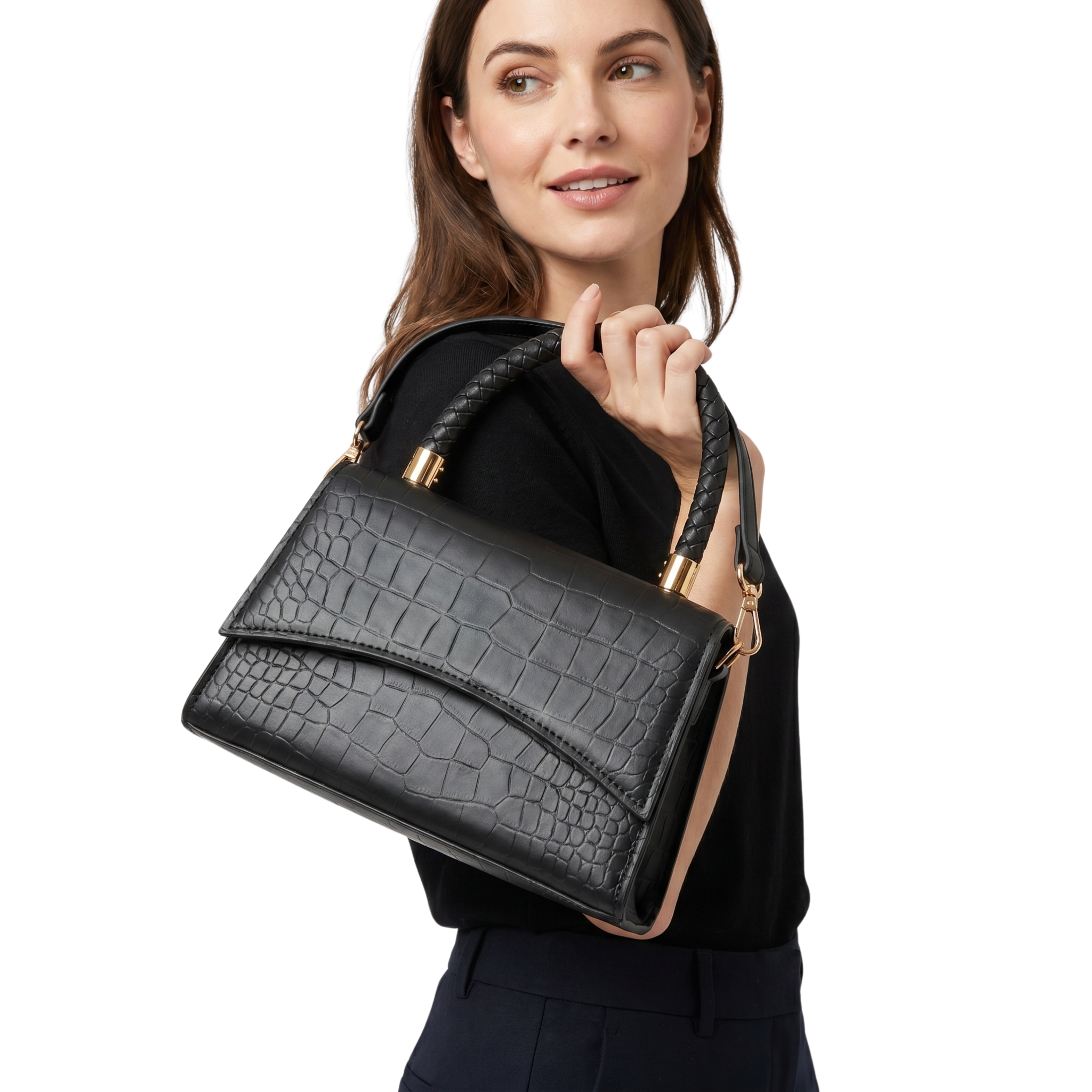 Kvinders Elegant Håndtaske | Justerbar Rem
