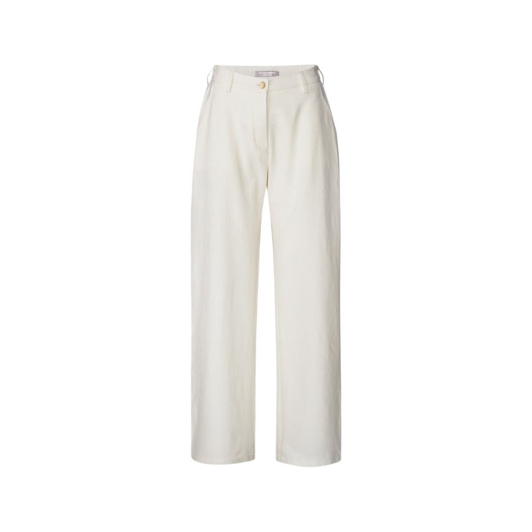 Dame Hørbukser i Off White | Let Pasform