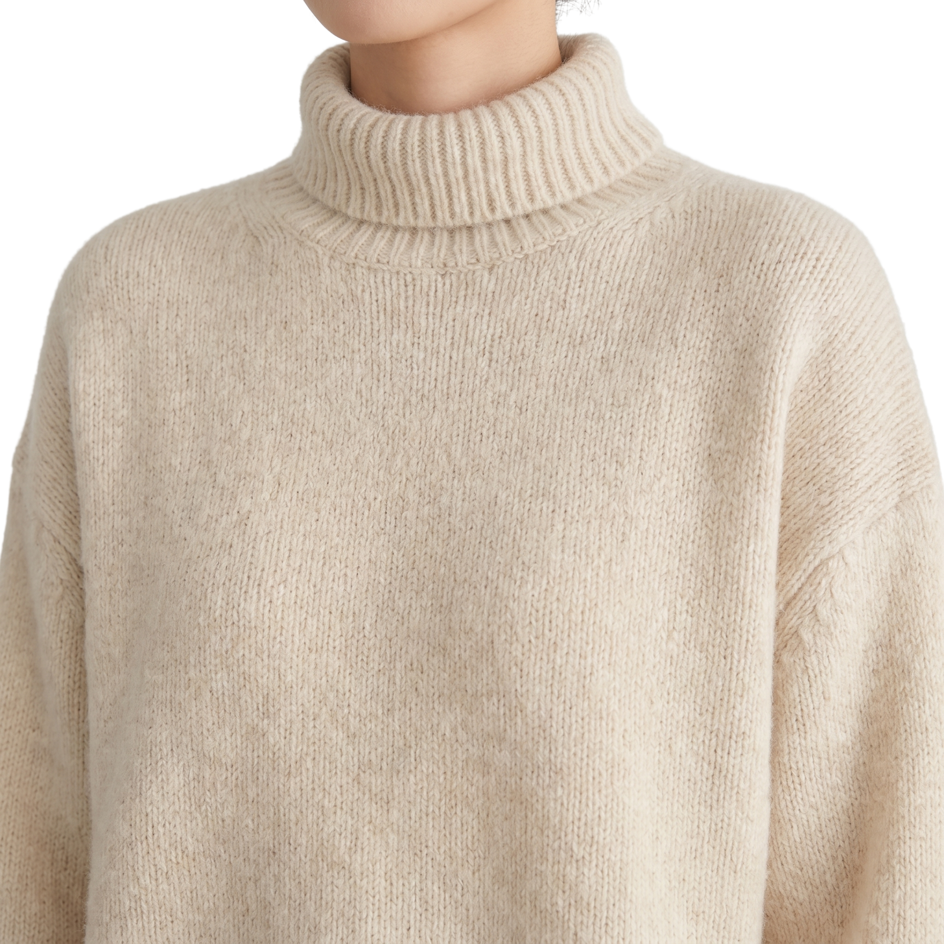 Kvinders Elegant Rullekrave Trøje | Tidløst Design