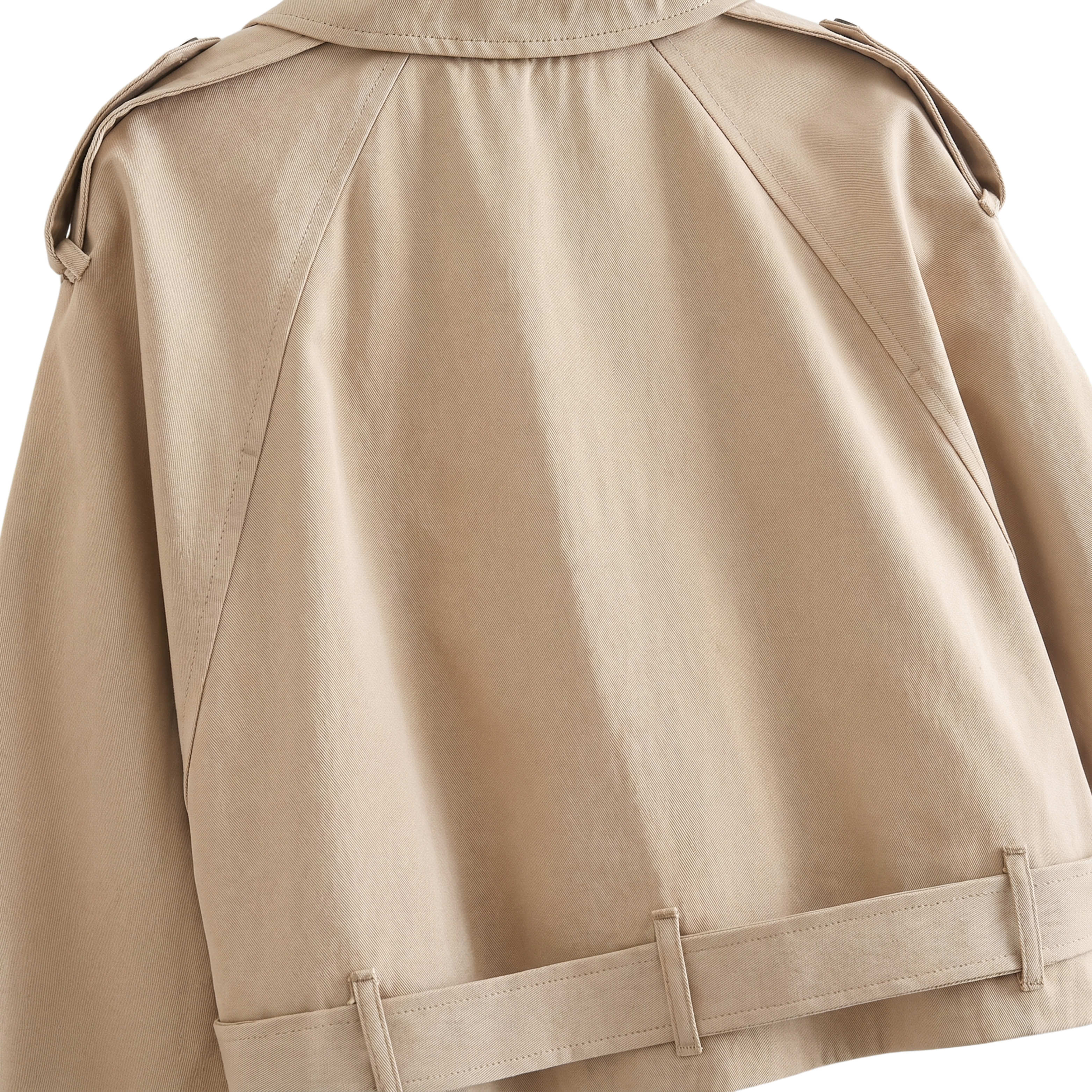 Dame Kort Trenchcoat med Bælte | Elegant Pasform