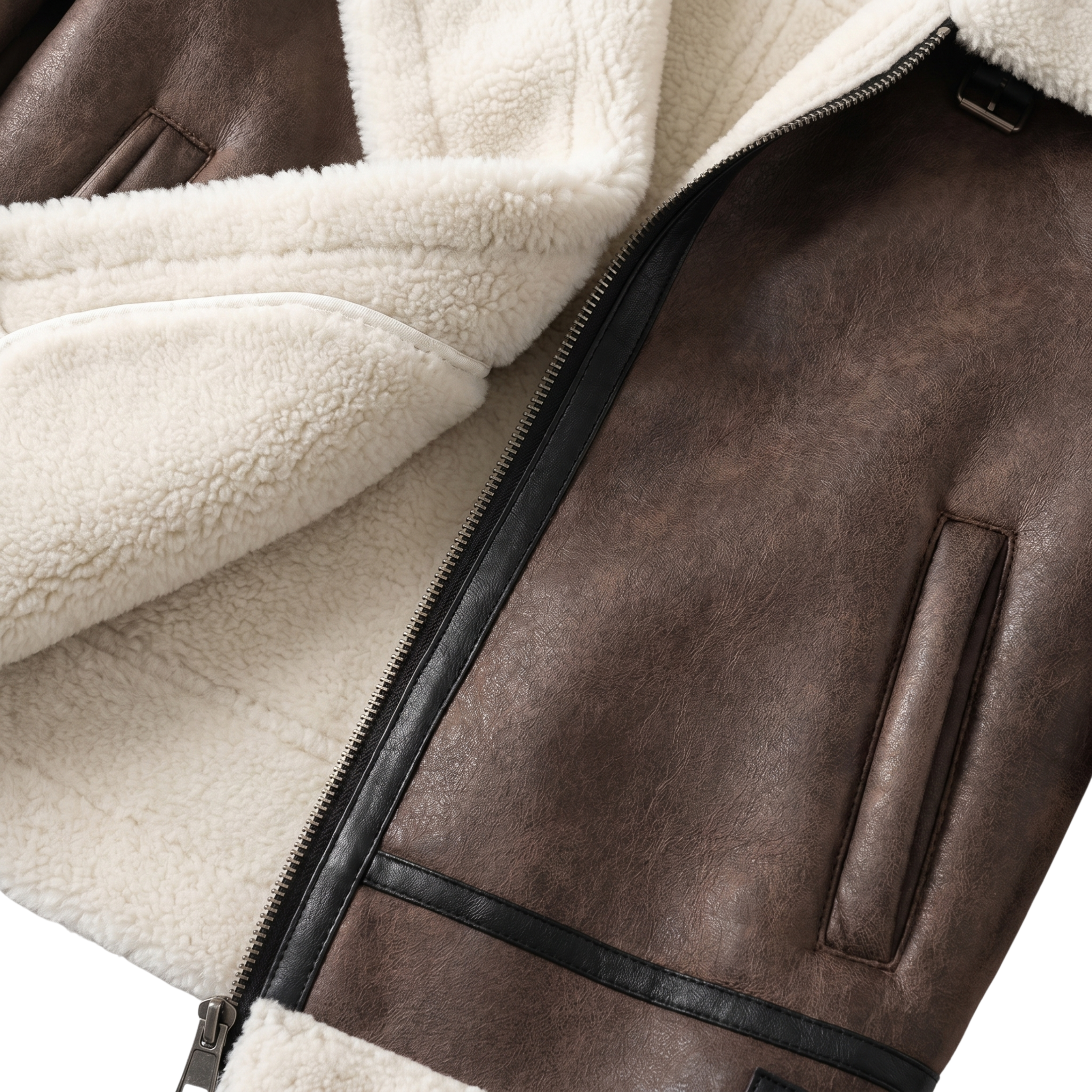 Herre Aviator Jakke med Varm Foring | Klassisk Pasform