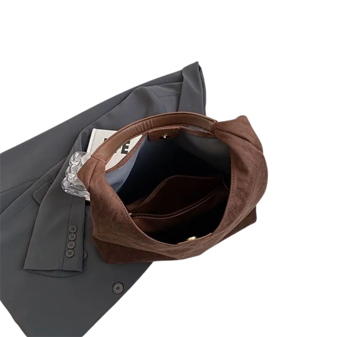 Kvinders Elegant Skuldertaske | Rustbrun