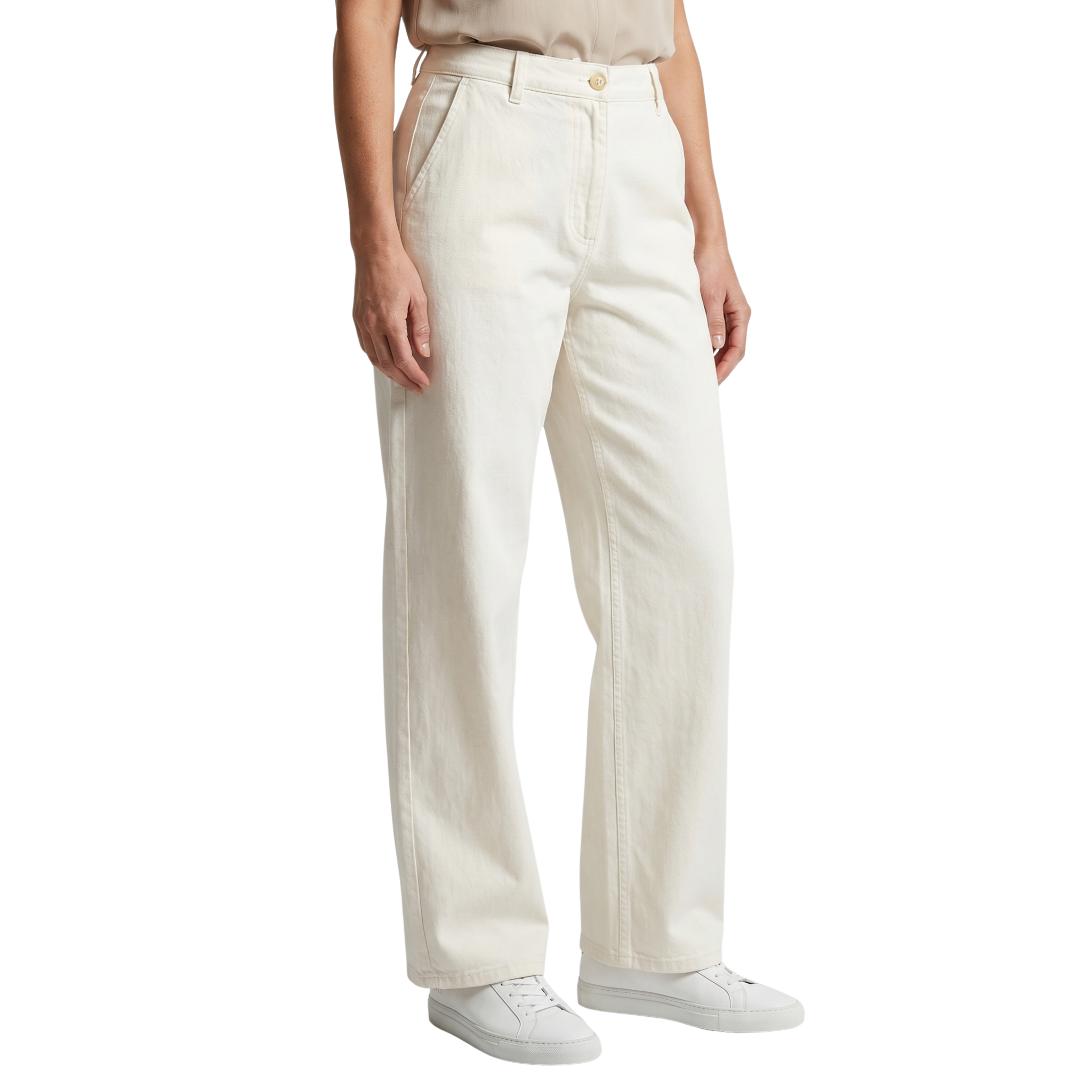 Dame Hørbukser i Off White | Let Pasform