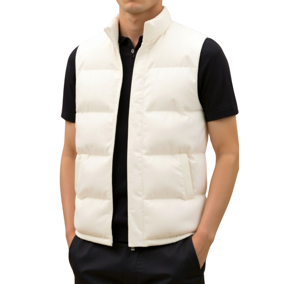 Herre Quiltet Vest uden Ærmer | Let Design