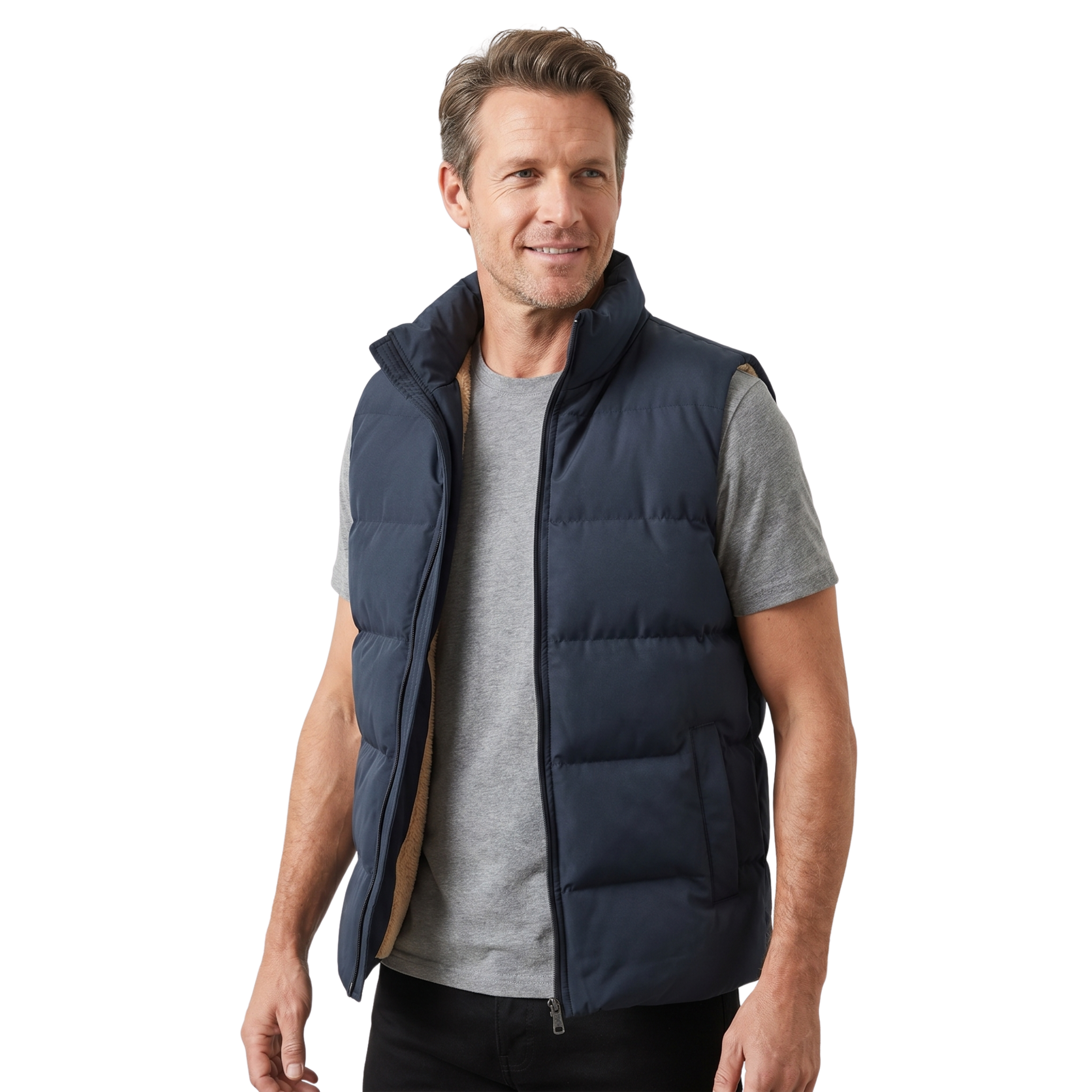 Herre Vest med Varm Foring | Komfortabel Pasform