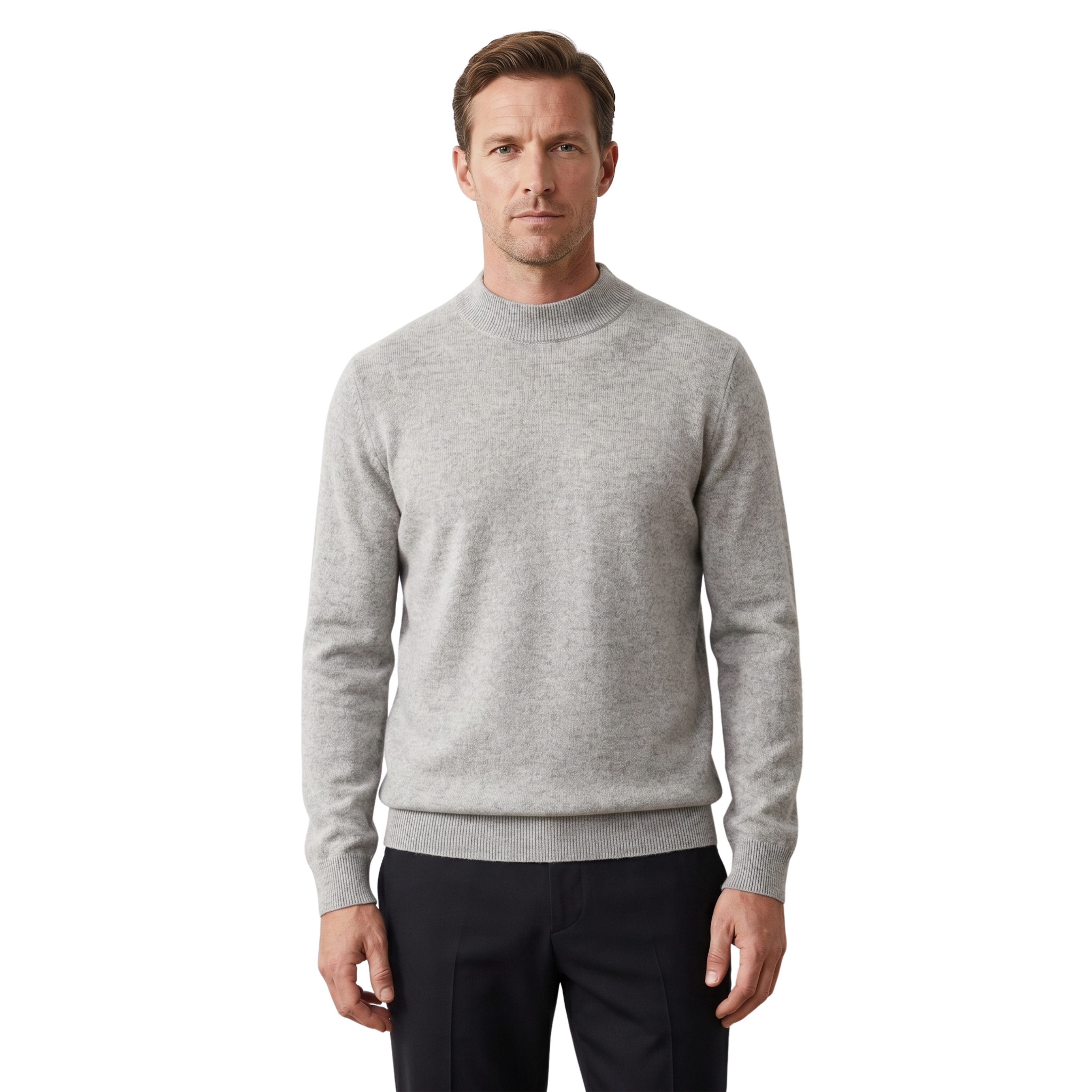 Dame Mockneck Sweater | Elegant Pasform