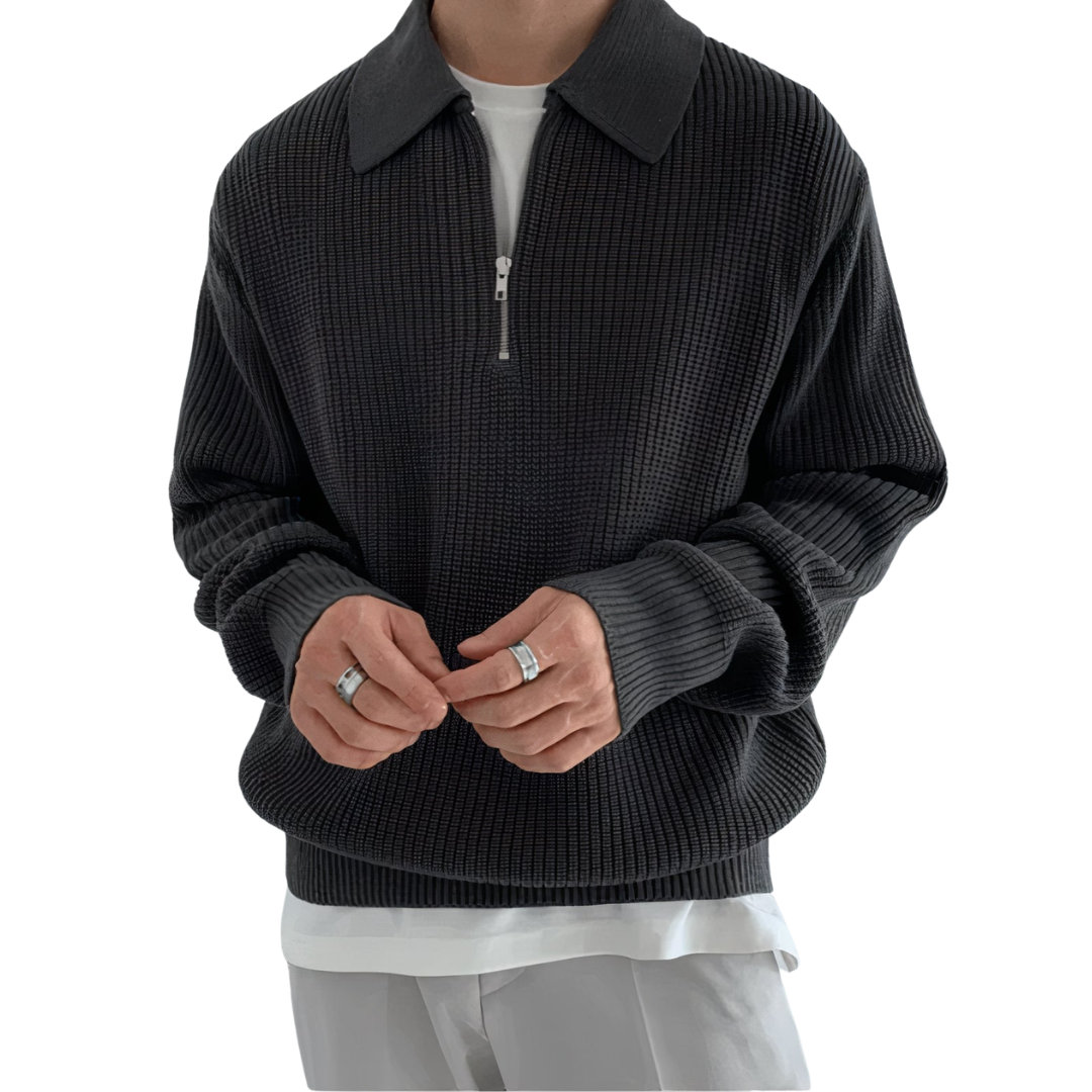 Herre Striktrøje i Blød Kvalitet | Komfortabel Pasform