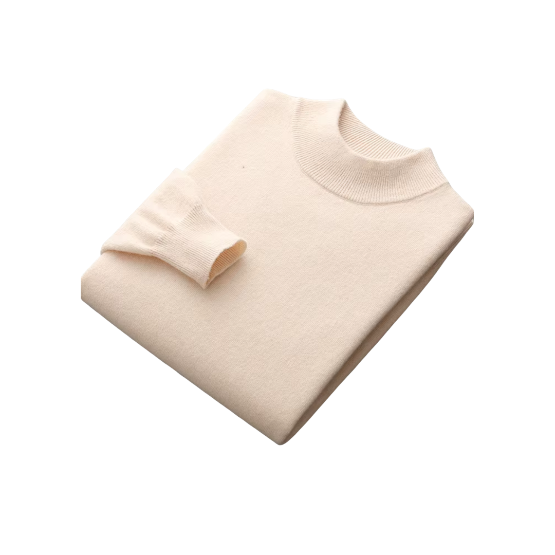 Dame Mockneck Sweater | Elegant Pasform