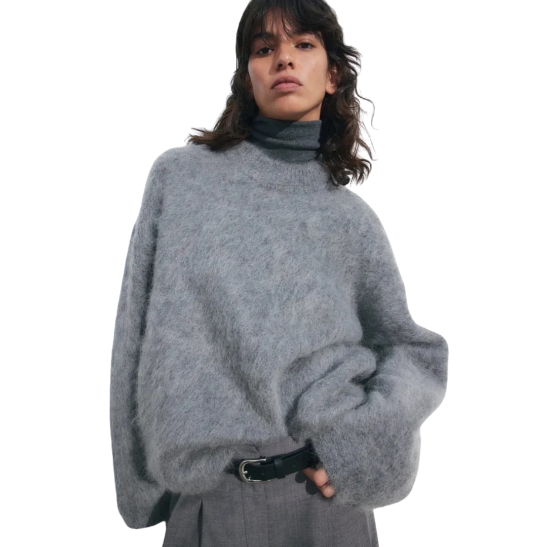 Kvinders Elegant Striktrøje | Afslappet Pasform