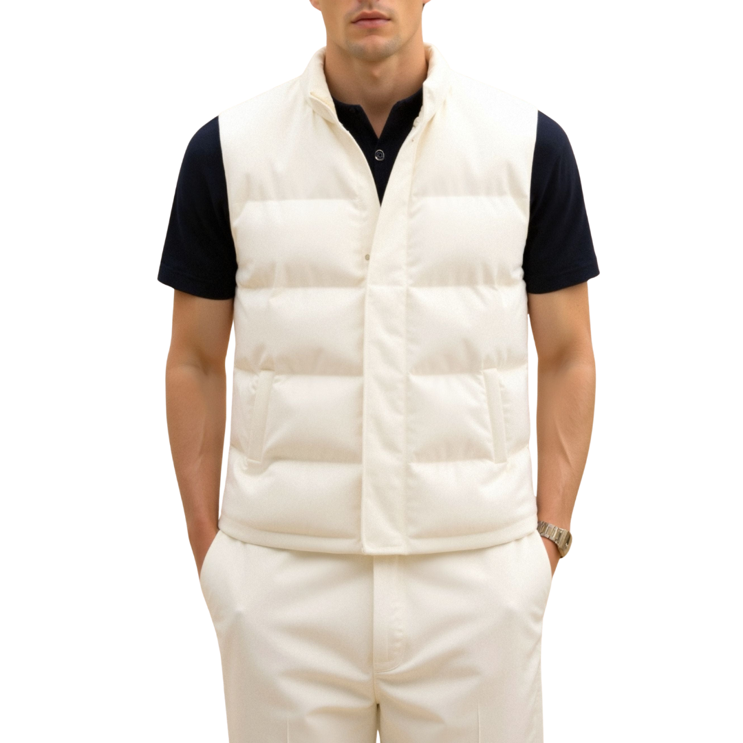 Herre Quiltet Vest uden Ærmer | Let Design