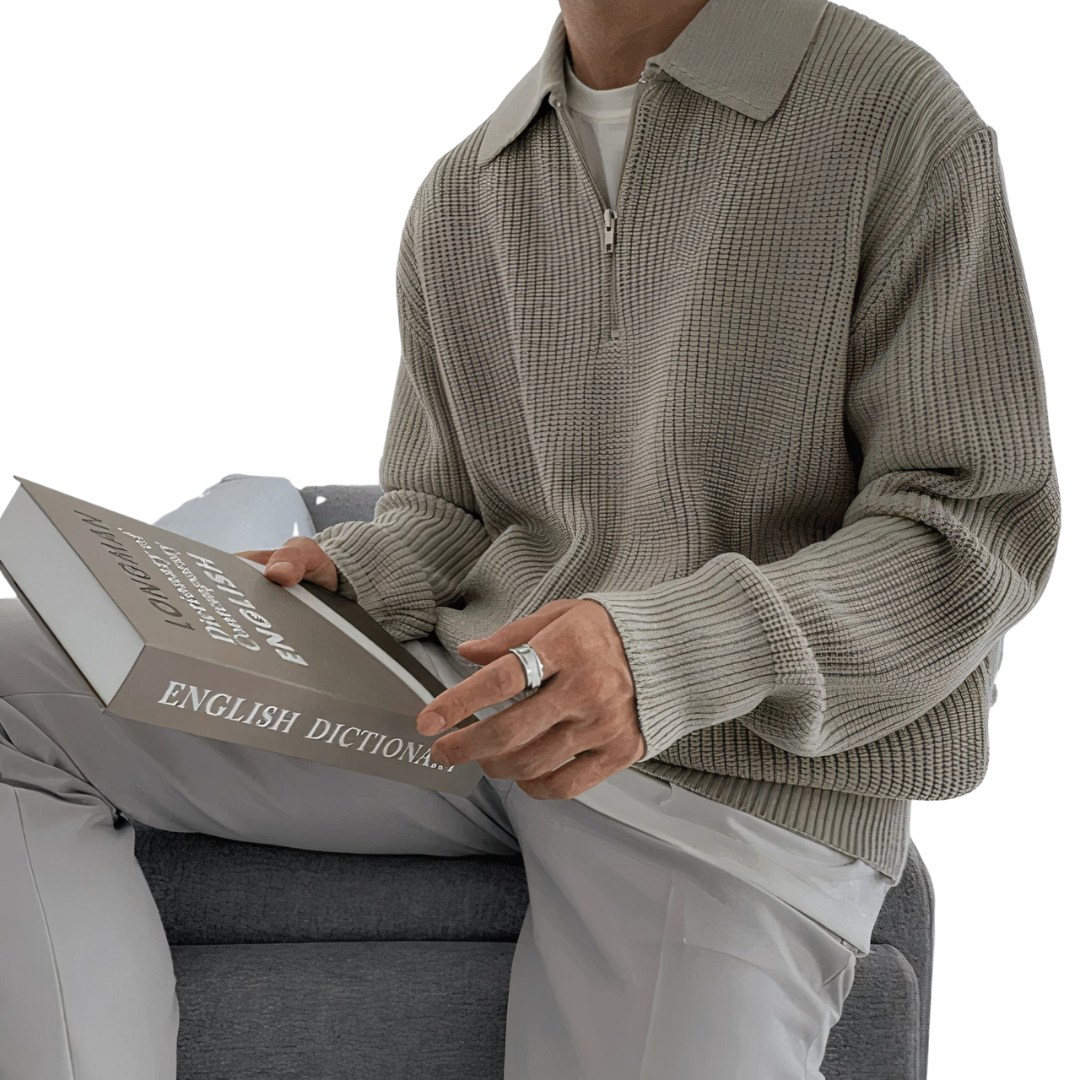 Herre Striktrøje i Blød Kvalitet | Komfortabel Pasform