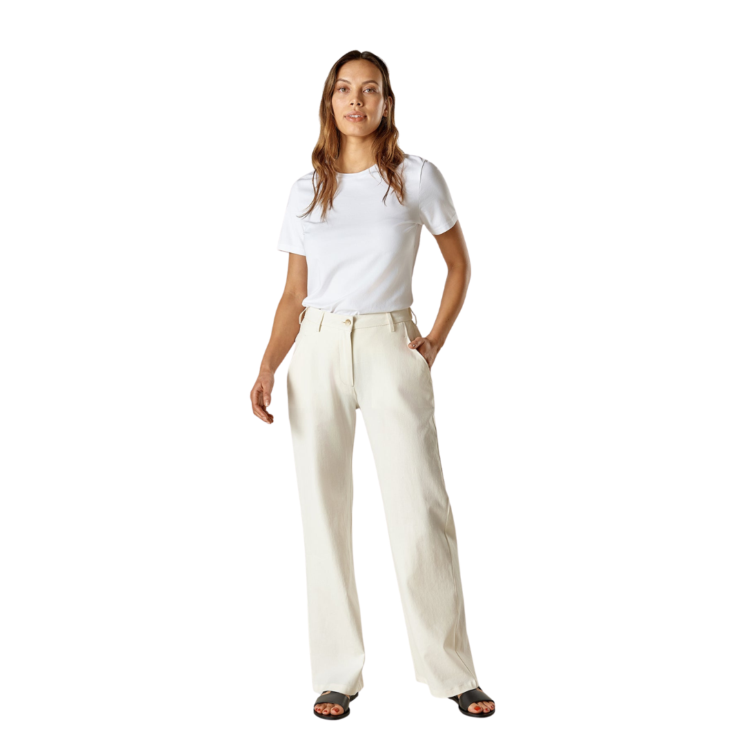 Dame Hørbukser i Off White | Let Pasform