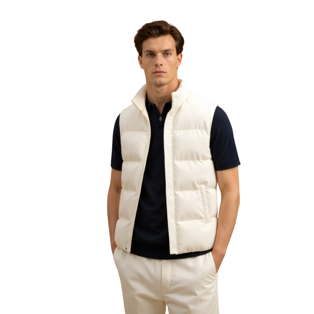 Herre Quiltet Vest uden Ærmer | Let Design