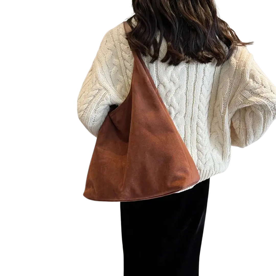 Kvinders Elegant Skuldertaske | Rustbrun