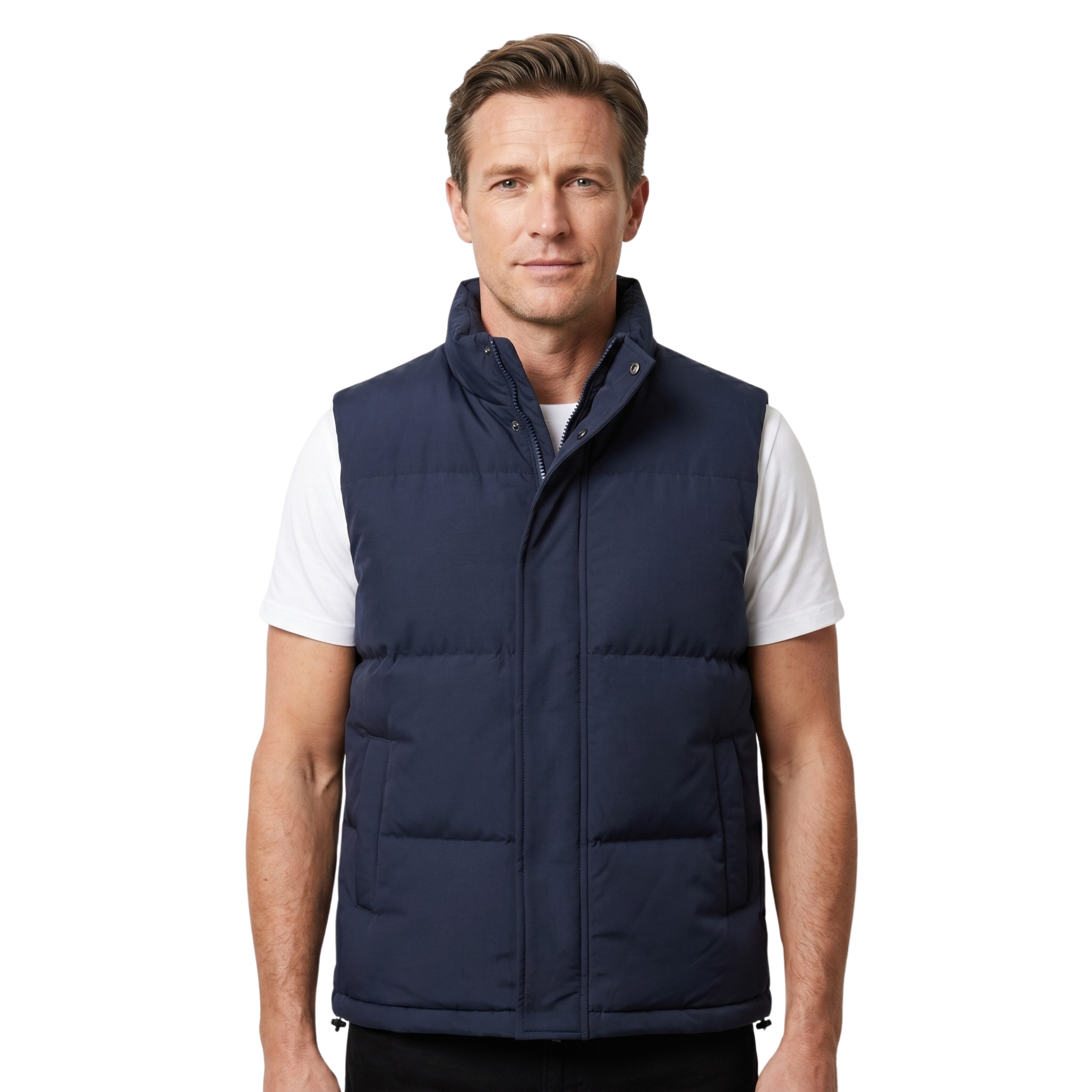 Herre Quiltet Vest uden Ærmer | Let Design