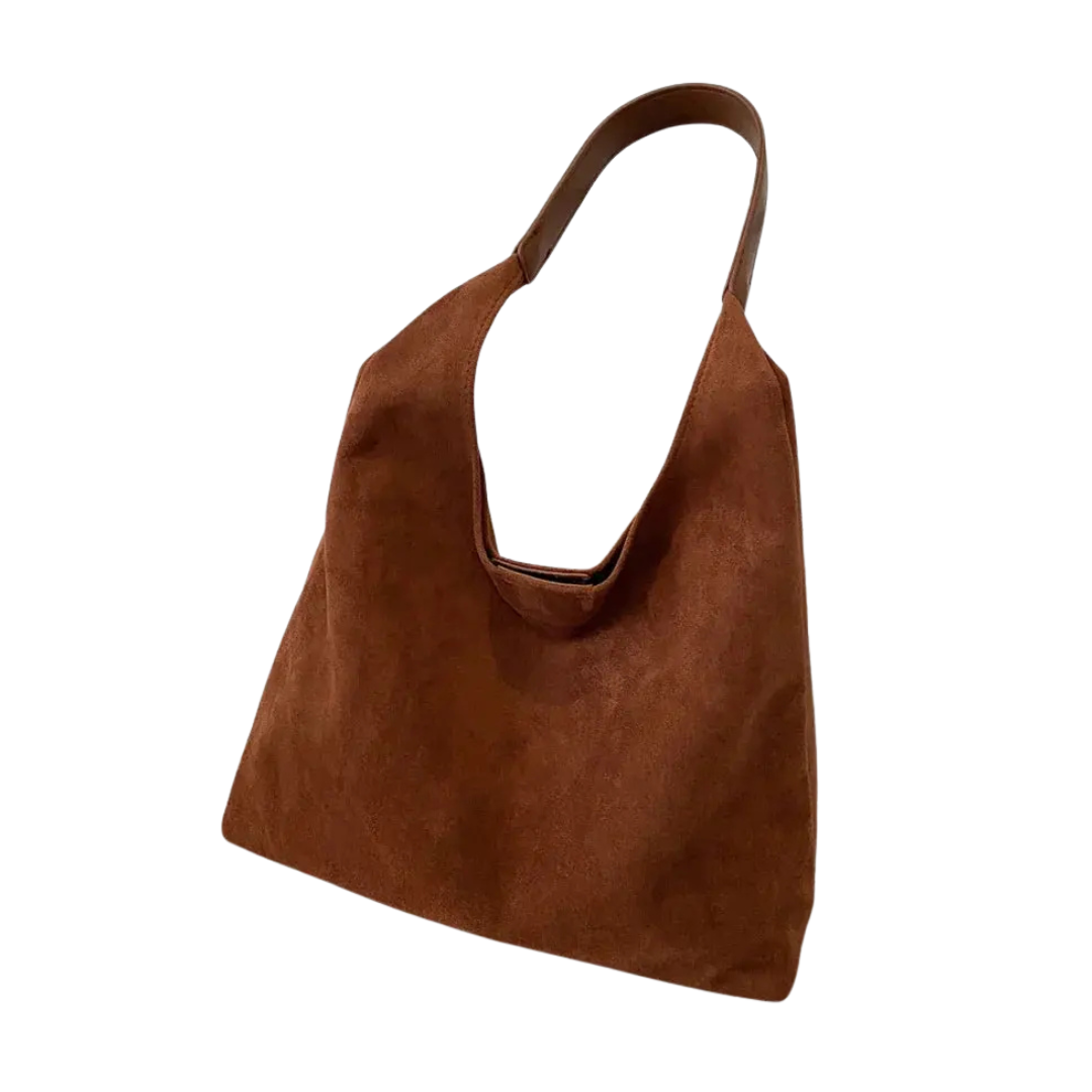 Kvinders Elegant Skuldertaske | Rustbrun