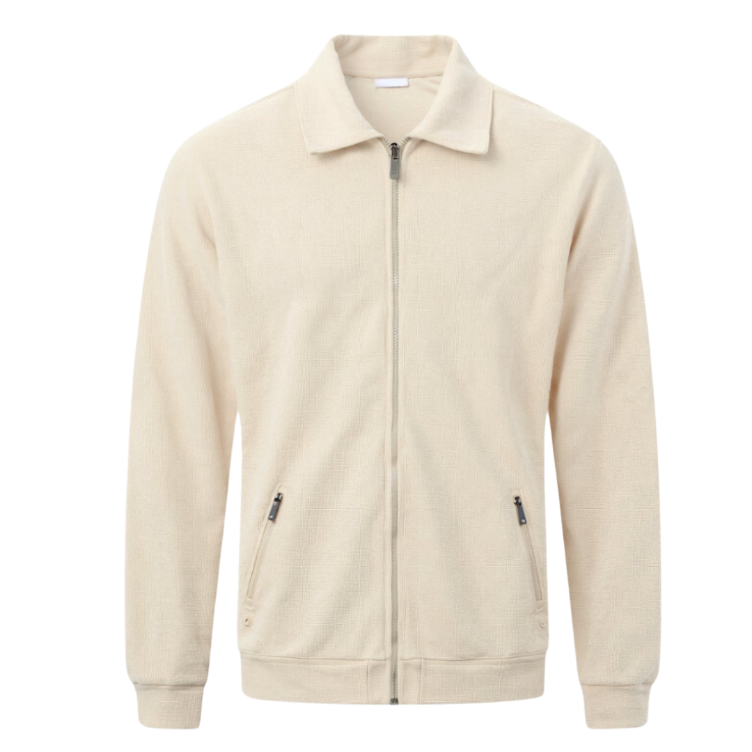 Herre Let Jakke med Polo Krave | Komfortabel Pasform